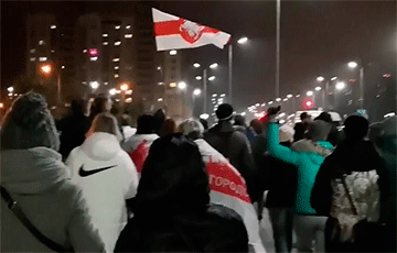 Residents Of Paudniovy Zakhad Came Out For March With National Flags