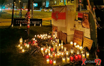 Белорусы Варшавы почтили память Романа Бондаренко