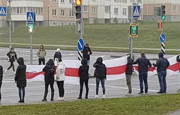 Жыхары Горадні сталі ў ланцуг салідарнасці