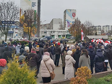 «Я выходжу!»: Як Жодзіна выйшла на нядзельны Марш