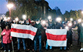 Жители Лиды вышли на вечернюю акцию солидарности
