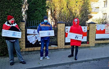 В Белостоке поддержали белорусских журналистов