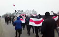 Жители Заславля и окрестностей вышли на протестный Марш