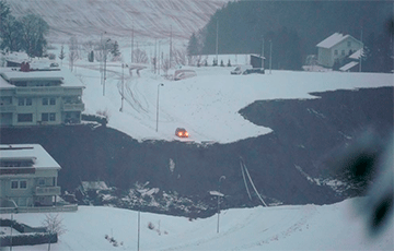 В Норвегии произошел масштабный оползень