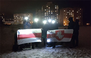 Партизаны Новополоцка провели утреннюю акцию протеста