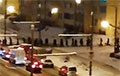 Відэафакт: Велізарная калона рухаецца па вуліцы Адзінцова ў Менску