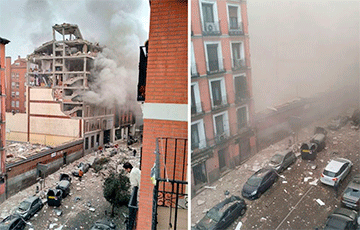 Видеофакт: В центре Мадрида произошел мощный взрыв