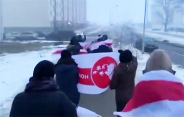 «Жаворонки» с самого утра вышли на протестный марш в Новинках