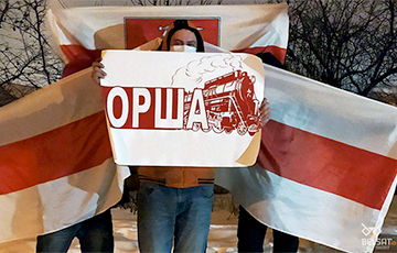 Жители Орши вышли на акцию в поддержку Павла Спирина