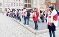 Белорусы провели яркую акцию солидарности во Вроцлаве