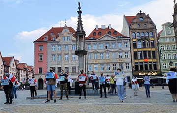 Belarusians Of Wroclaw Organized Rally In Support Of European Belarus Activists And Pavel Seviarynets