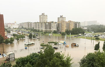 В Минске также потоп