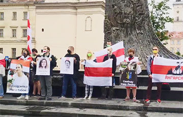 Беларусы Львова заклікалі вызваліць палітвязняў