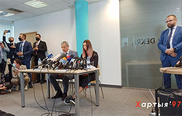 The First Press Conference of Krystsina Tsimanouskaya Was Held in Warsaw