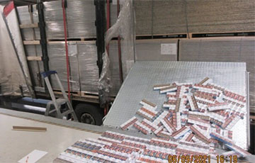 Heavy Cargo Carrying Smuggled Belarusian Cigarettes Worth EUR 18 Million Stopped In Latvia