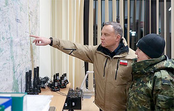 Президент Польши Анджей Дуда прибыл на границу с Беларусью