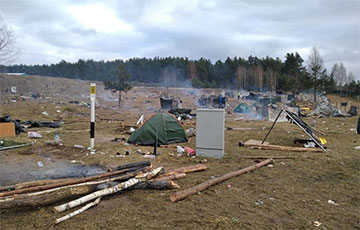 Палаточный лагерь на границе с Польшей опустел