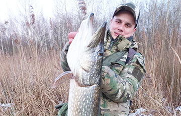 Белорус выловил щуку весом более 7 килограммов