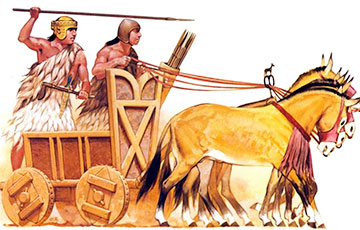 Ученые: В первые шумерские колесницы запрягали не лошадей
