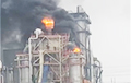 В Сморгони горит одно из зданий предприятия «Кроноспан»