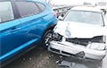 Массовая авария на МКАД: столкнулись восемь автомобилей