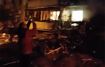 Russian Fascists Hit Residential Building in Kyiv with a Missile