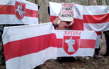 Белорусы из Жодино вышли на акции против войны в Украине