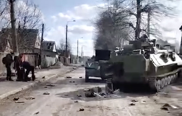 В Буче украинцы разгромили «в хлам»  большую колонну военной техники РФ