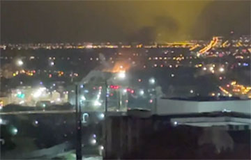 Large Fire Breaks Out In Russia's Belgorod