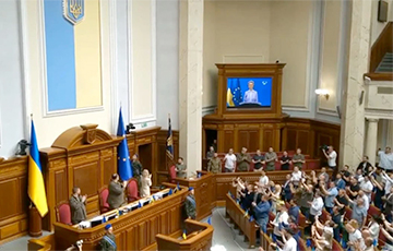 В зале Верховной Рады Украины установили флаг ЕС