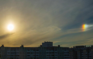 В Минске заметили редкое явление — «солнце с ушами»