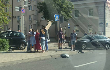 Жесткая авария произошла в центре Минска