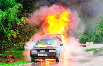 В Херсоне партизаны взорвали авто с двумя сотрудниками «полиции» оккупантов