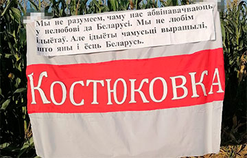 Homiel Partisans Have Bright Poster For Picket