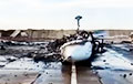 Ад самалётаў засталіся кучы попелу: новыя фота знішчанай у Крыме авіяцыі РФ