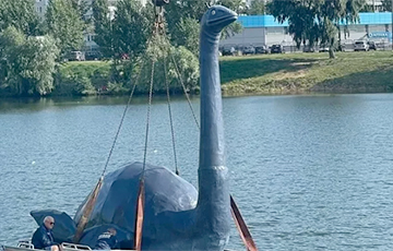 «Гомельское чудовище» вернули обратно в озеро