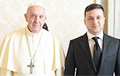 Зяленскі правёў тэлефонную размову з Папам Рымскім