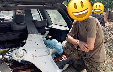 Бойцы ВСУ из стрелкового оружия уничтожили российский дрон-камикадзе «Ланцет»