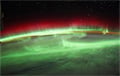Астранаўт NASA зрабіў захапляльныя здымкі паўночнага ззяння з космасу