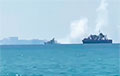 Российские корабли бегут из бухты Севастополя после подрыва штаба Черноморского флота