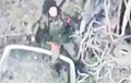 Украинские воины ликвидировали оккупанта с помощью дрона