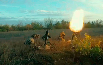 Бойцы полка Калиновского обстреляли из минометов позиции российских оккупантов