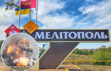 В Мелитополе возле российской базы начался масштабный пожар