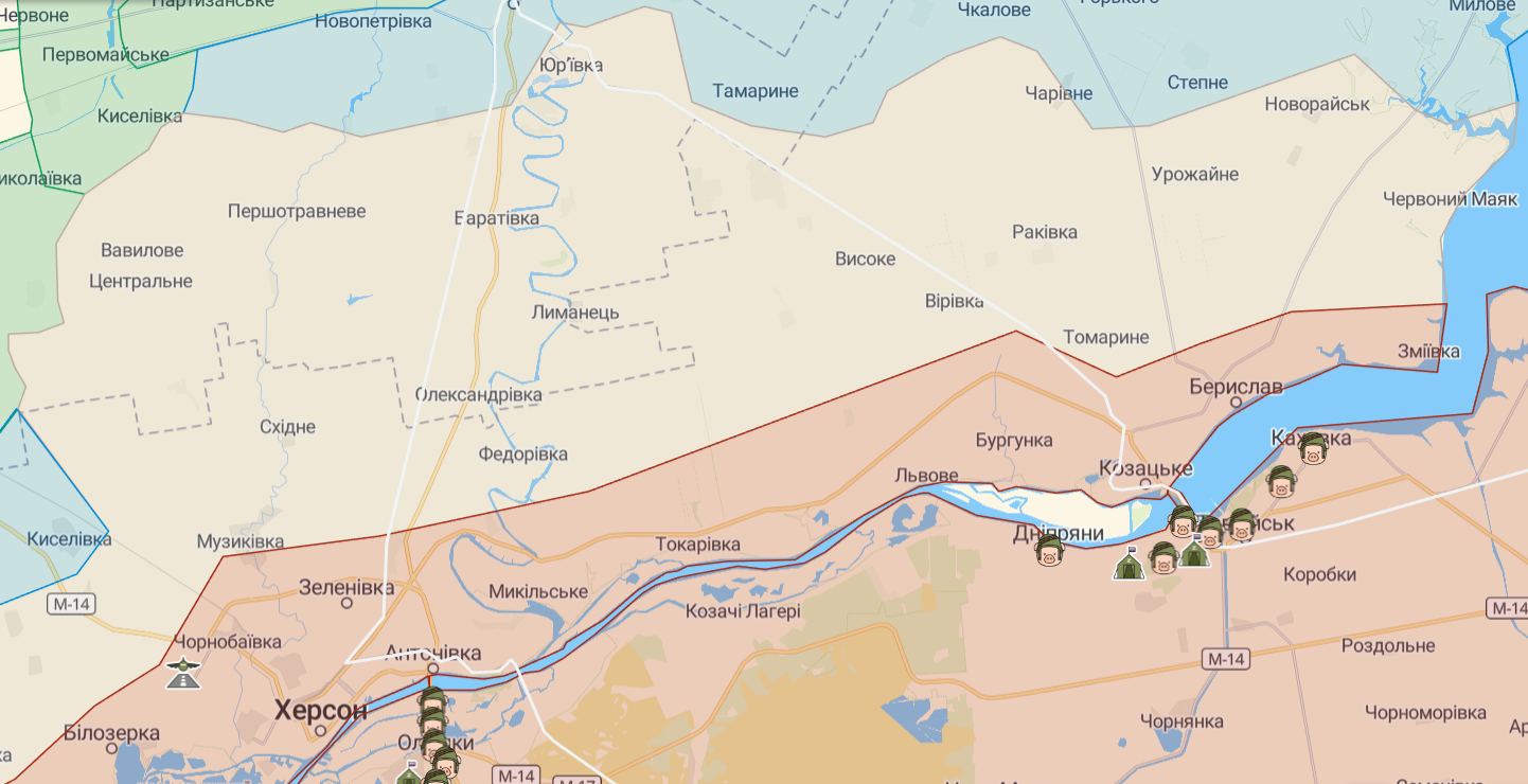 Орехов запорожская область карта боевых действий
