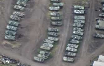 Hundreds Of Destroyed, Damaged Russian Vehicles Discovered At Base Near Belgorod
