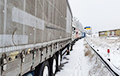 Trucks Abandoned By Drivers Being Evacuated On Ukrainian Border