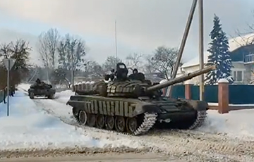 В Беларуси проходят танковые учения возле границы с Украиной