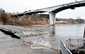 Pontoon Bridge In Hrodna Waterlogged