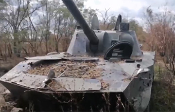 Украінскія ваяры захапілі самаходную гармату 2С9 «Нона»