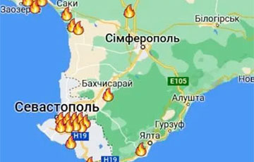 В оккупированном Севастополе произошел мощный пожар